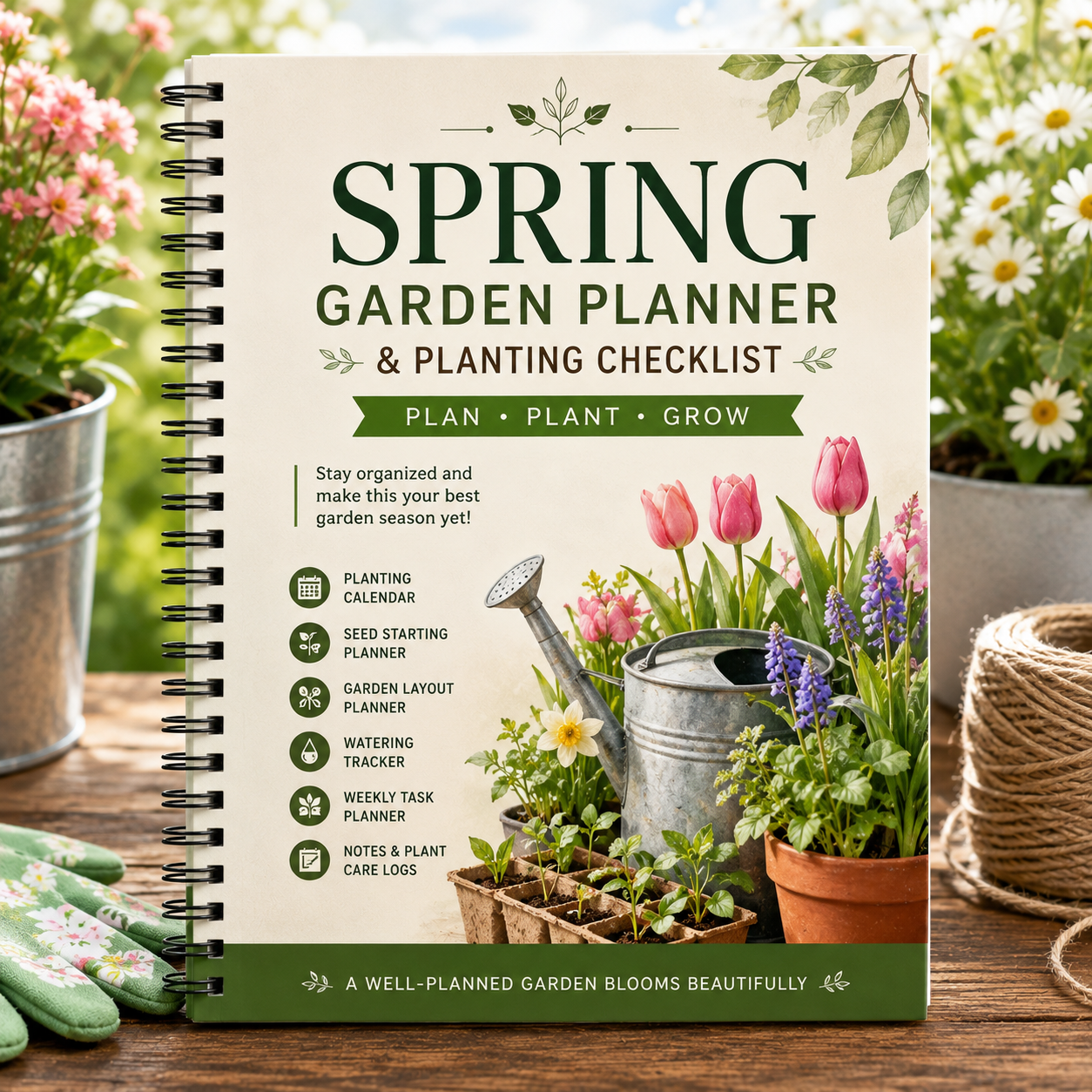 Spring Garden Planner & Planting Checklist | Printable PDF